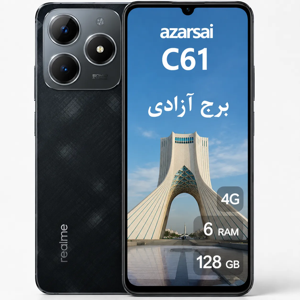 Realme C61 128GB RAM6