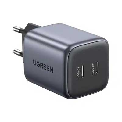 شارژر دیواری یوگرین 140 وات با دو پورت USB-C و یک پورت USB-A مدل15339