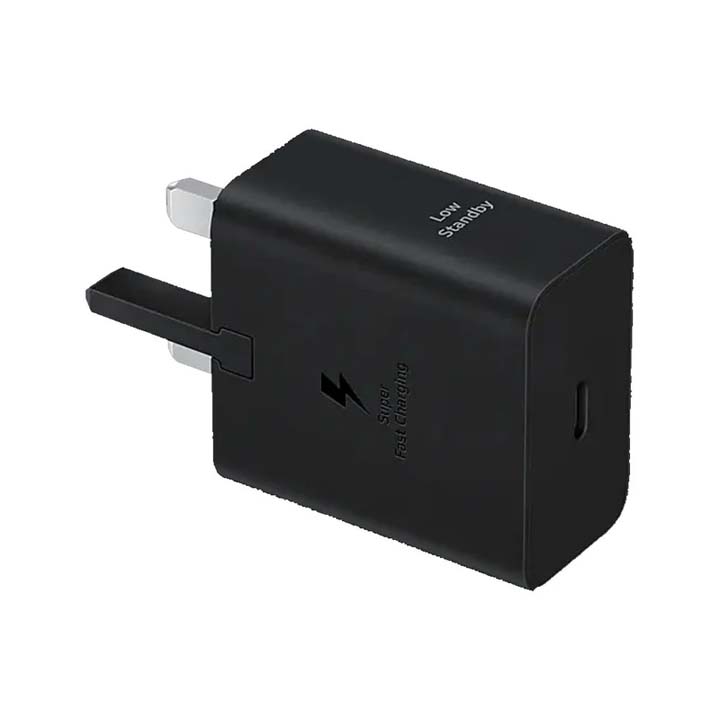 شارژر دیواری 45 وات اوریجینال سامسونگ مدل Samsung EP-T4511 سه پین به همراه کابل Type-C به Type-C طول 1.8 متر با گارانتی 18 ماهه شرکتی