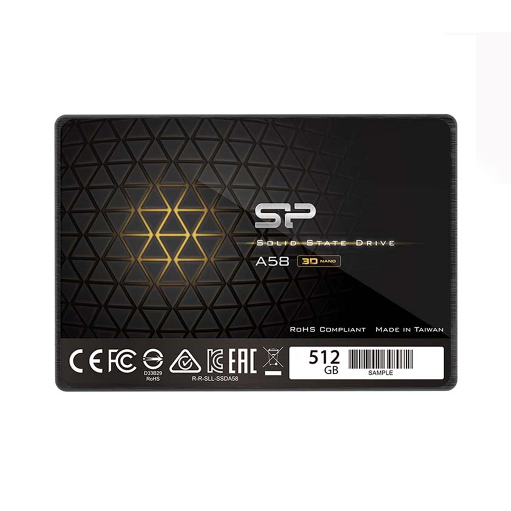 حافظه اس اس دی اینترنال 512 گیگابایت سیلیکون پاور مدل Silicon Power Ace A58 Int با گارانتی 36 ماهه شرکتی