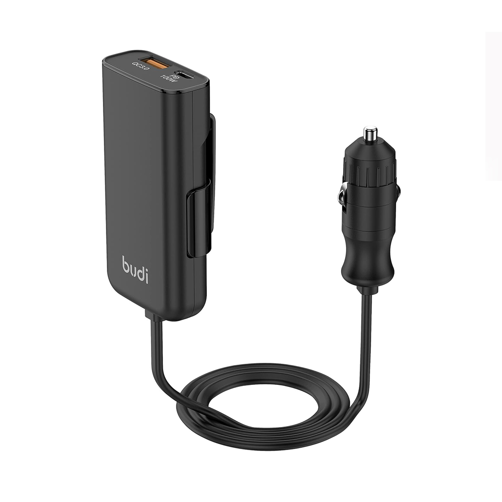 شارژر فندکی 118W بودی PD و فست با 2 پورت مدل CC069B با گارانتی 18 ماهه (6 ماه تعویض)
