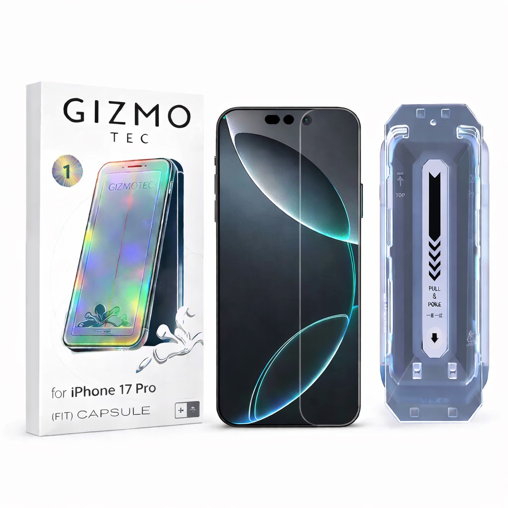 محافظ صفحه نمایش GIZMO آیفون 17 Pro به همراه کیت نصب