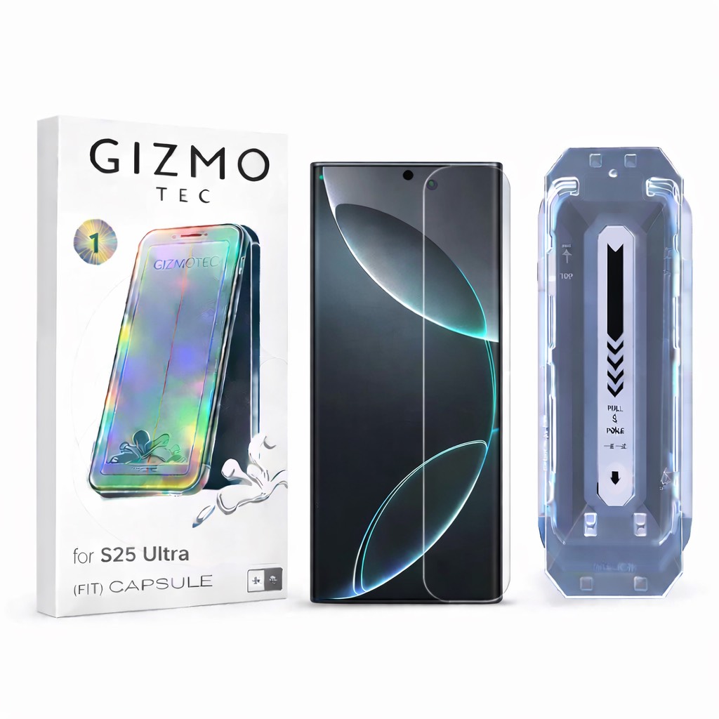 محافظ صفحه نمایش GIZMO سامسونگ S25 Ultra به همراه کیت نصب