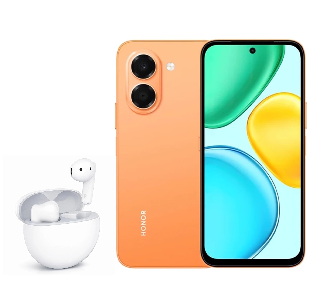 گوشی موبایل X7E 256 رنگ نارنجی به همراه هدیه🎁 (ایربادز آنر)