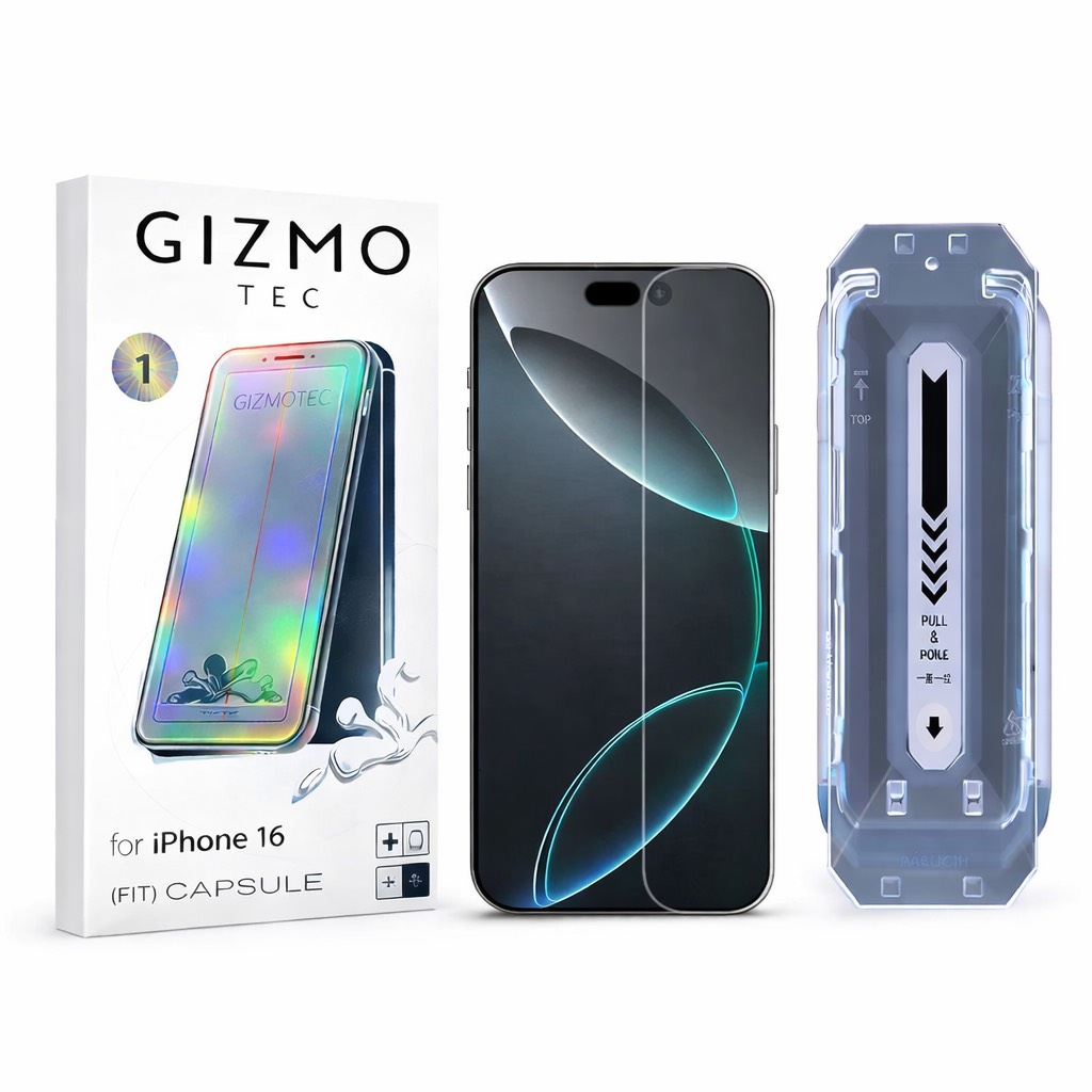 محافظ صفحه نمایش GIZMO مناسب آیفون 16 همراه کیت نصب